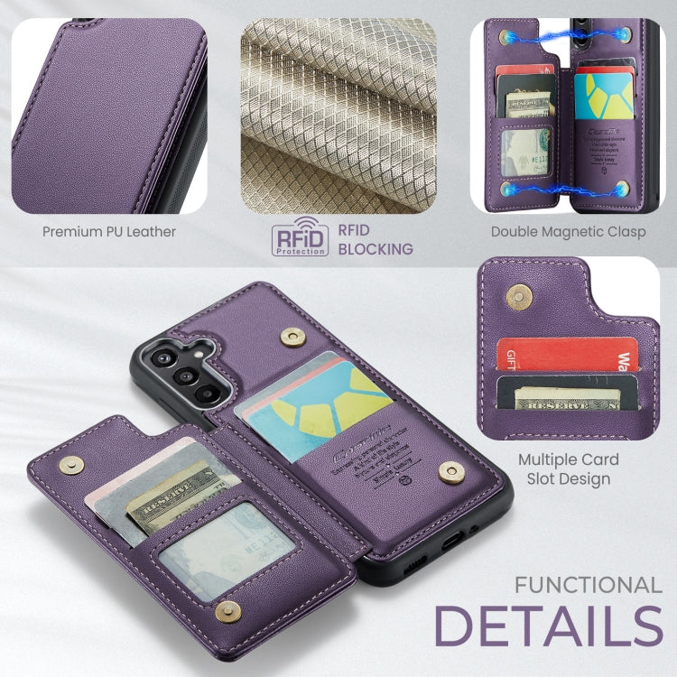 For Samsung Galaxy A16 5G CaseMe C22 Card Slots Holder RFID Anti-theft Phone Case