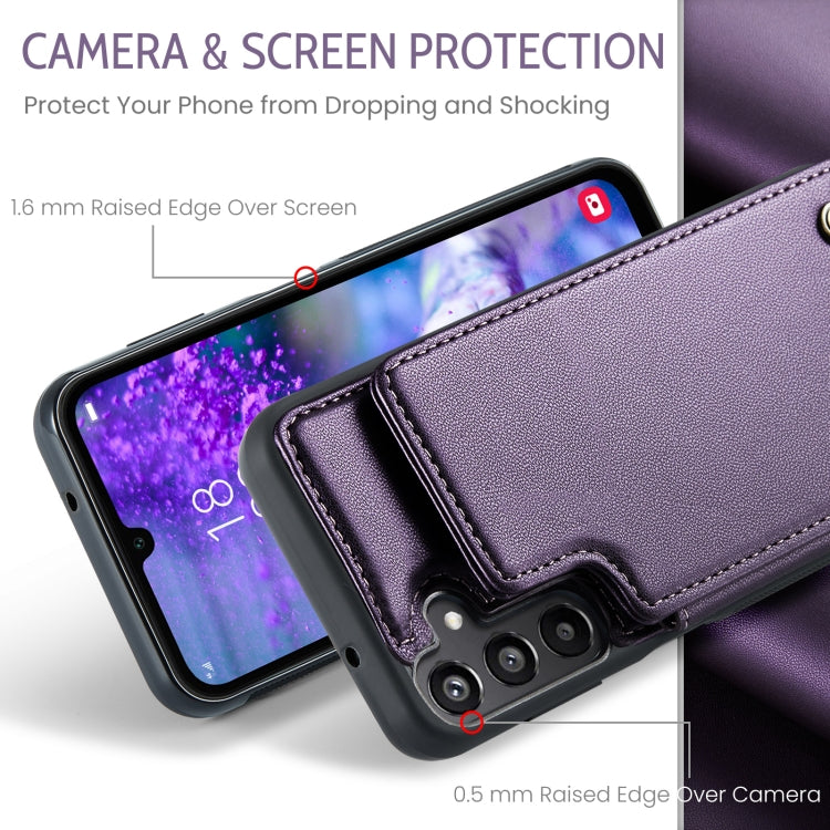 For Samsung Galaxy A16 5G CaseMe C22 Card Slots Holder RFID Anti-theft Phone Case