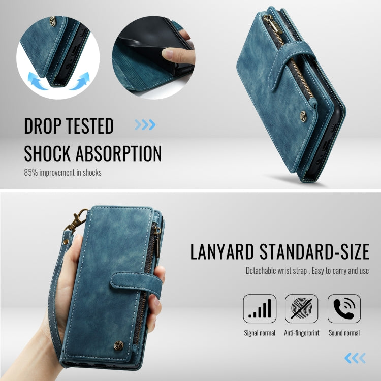 For Samsung Galaxy A16 5G CaseMe C30 Card Slots Zipper Wallet Leather Phone Case