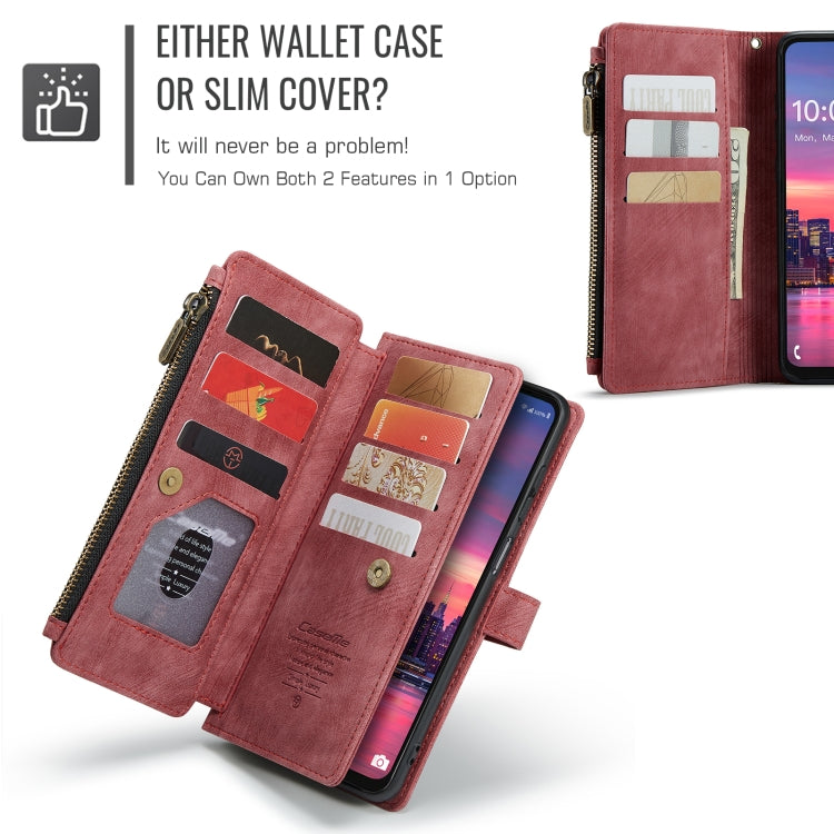 For Samsung Galaxy A16 5G CaseMe C30 Card Slots Zipper Wallet Leather Phone Case