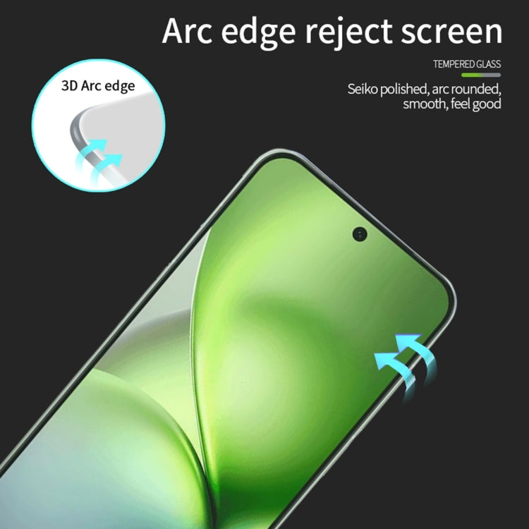 For vivo X200 Pro mini MOFI 9H 3D Explosion-proof Curved Screen Tempered Glass Film - Black