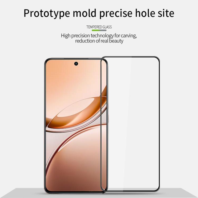 For vivo V50 Lite 4G MOFI 9H 3D Explosion-proof Curved Screen Tempered Glass Film - Black