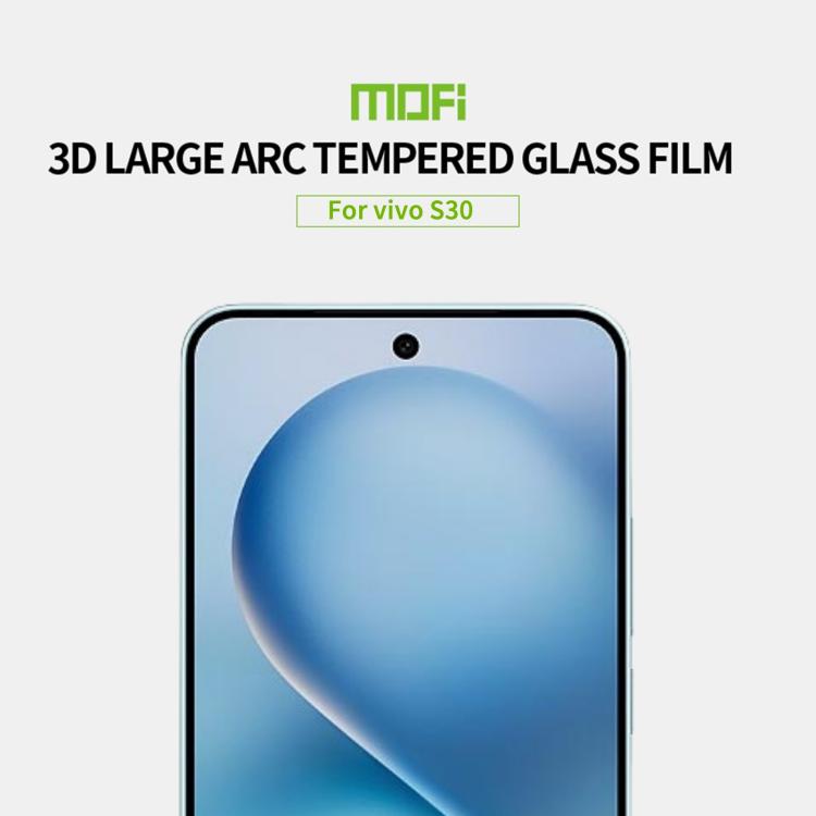 For vivo S30 MOFI 9H 3D Explosion-proof Curved Screen Tempered Glass Film - Black