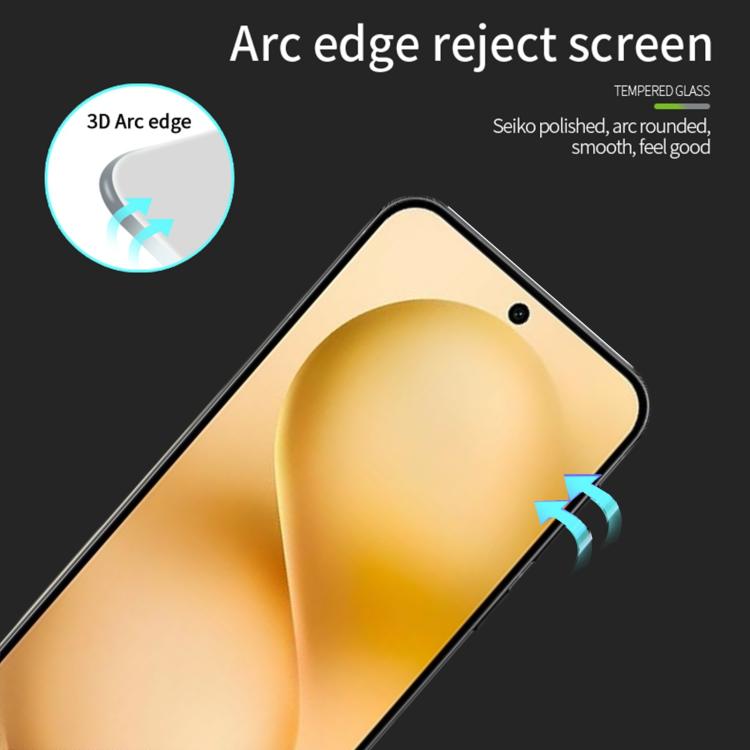 For vivo S30 Pro mini MOFI 9H 3D Explosion-proof Curved Screen Tempered Glass Film - Black