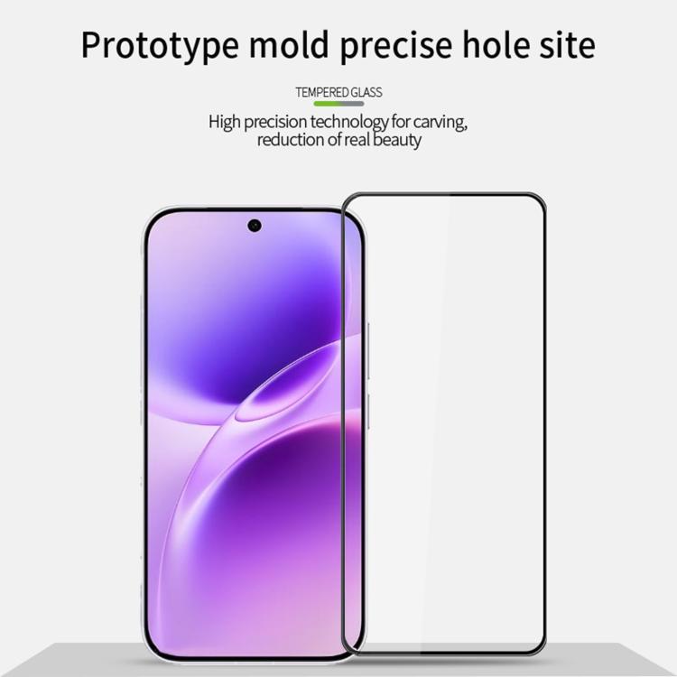 For vivo S50 Unlock MOFI 9H 3D Explosion-proof Curved Screen Tempered Glass Film - Black