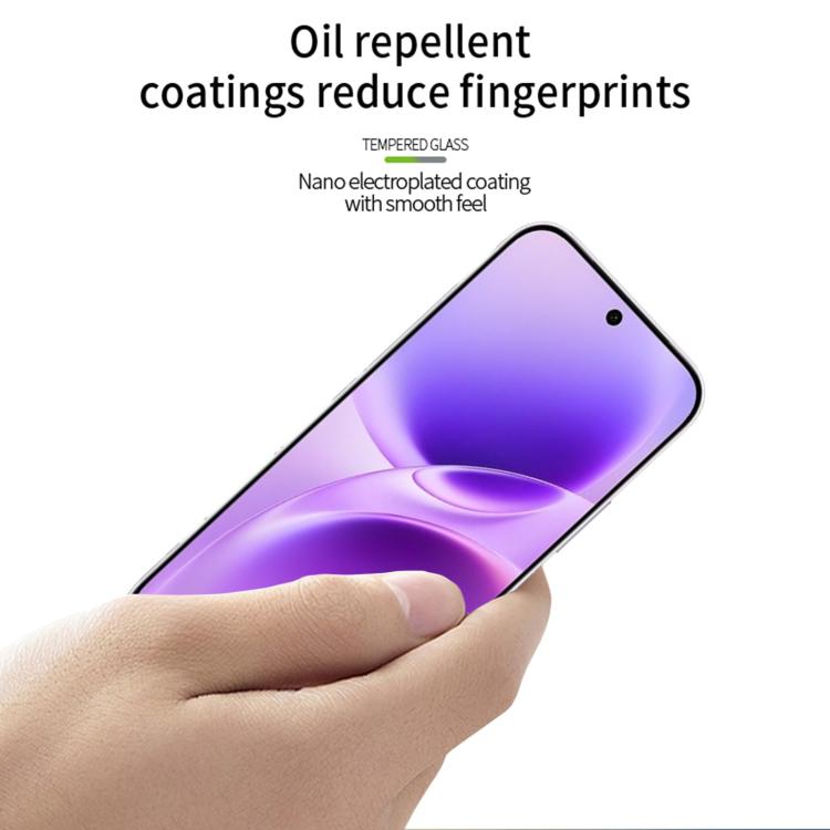 For vivo S50 Unlock MOFI 9H 3D Explosion-proof Curved Screen Tempered Glass Film - Black