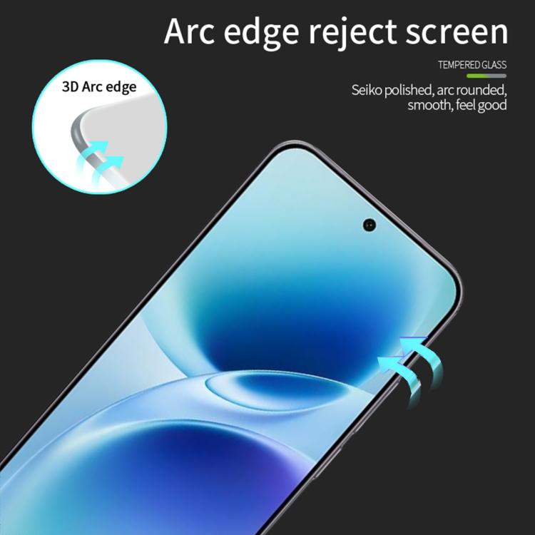 For vivo S50 Pro mini Unlock MOFI 9H 3D Explosion-proof Curved Screen Tempered Glass Film - Black