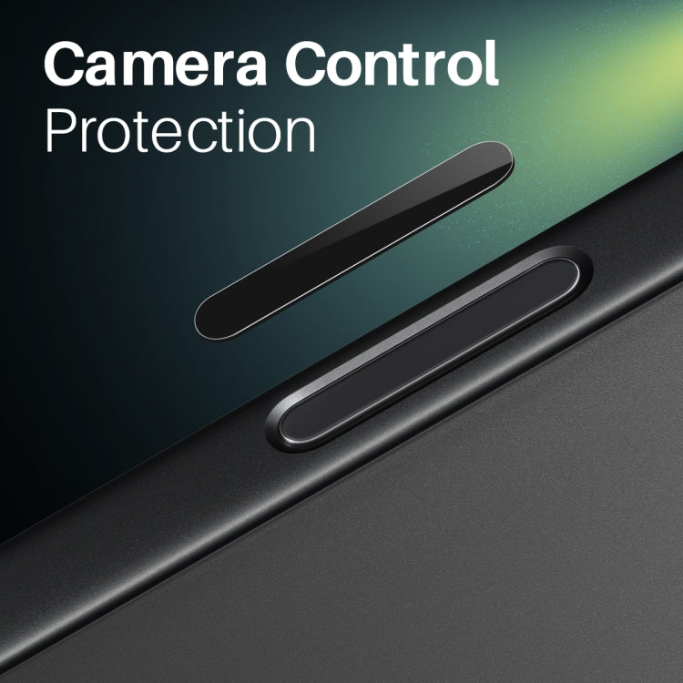 For iPhone 16 / 16 Plus / 16 Pro / 16 Pro Max NORTHJO 2Pcs Camera Control Button Protector Tempered Glass Film