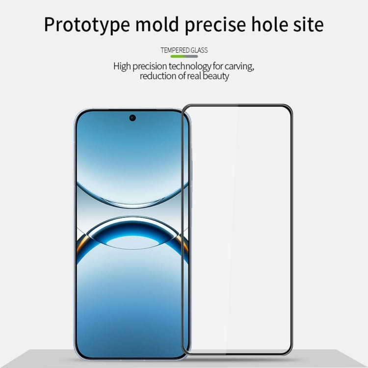 For OPPO Find X8  MOFI 9H 3D Explosion-proof Curved Screen Tempered Glass Film - Black
