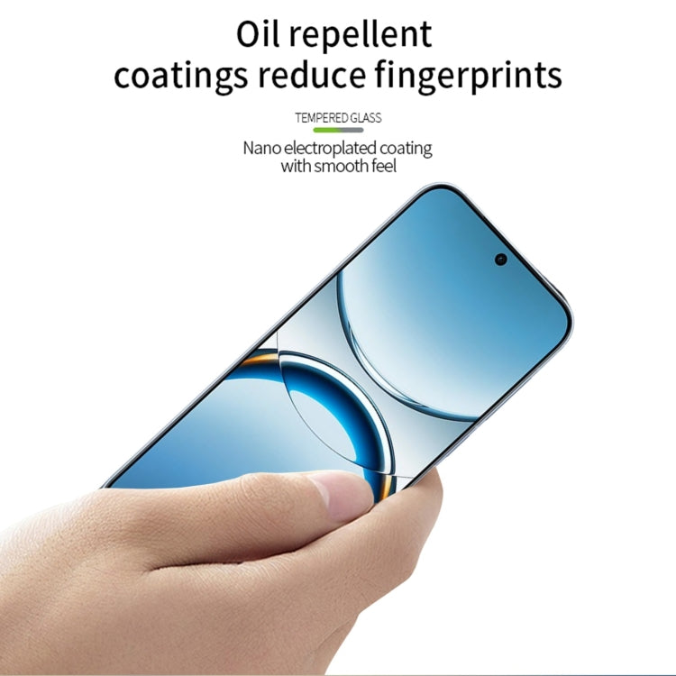 For OPPO Find X8  MOFI 9H 3D Explosion-proof Curved Screen Tempered Glass Film - Black