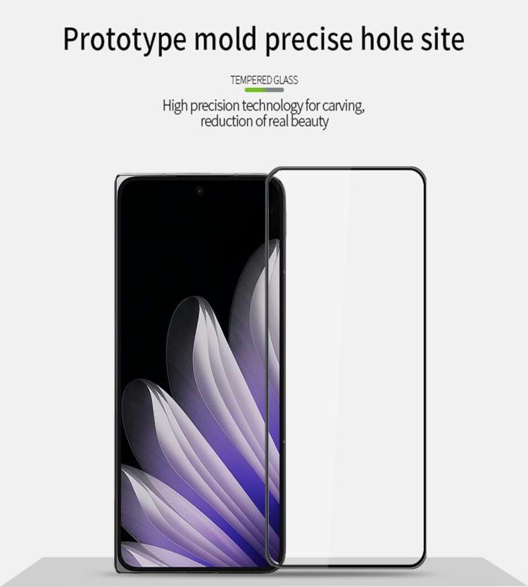 For OPPO Find N5  MOFI 9H 3D Explosion-proof Curved Screen Tempered Glass Film - Black