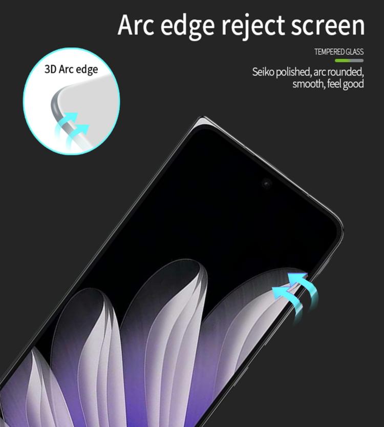 For OPPO Find N5  MOFI 9H 3D Explosion-proof Curved Screen Tempered Glass Film - Black