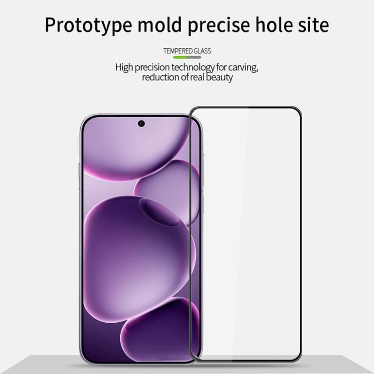 For OPPO Find X8s+ MOFI 9H 3D Explosion-proof Curved Screen Tempered Glass Film - Black