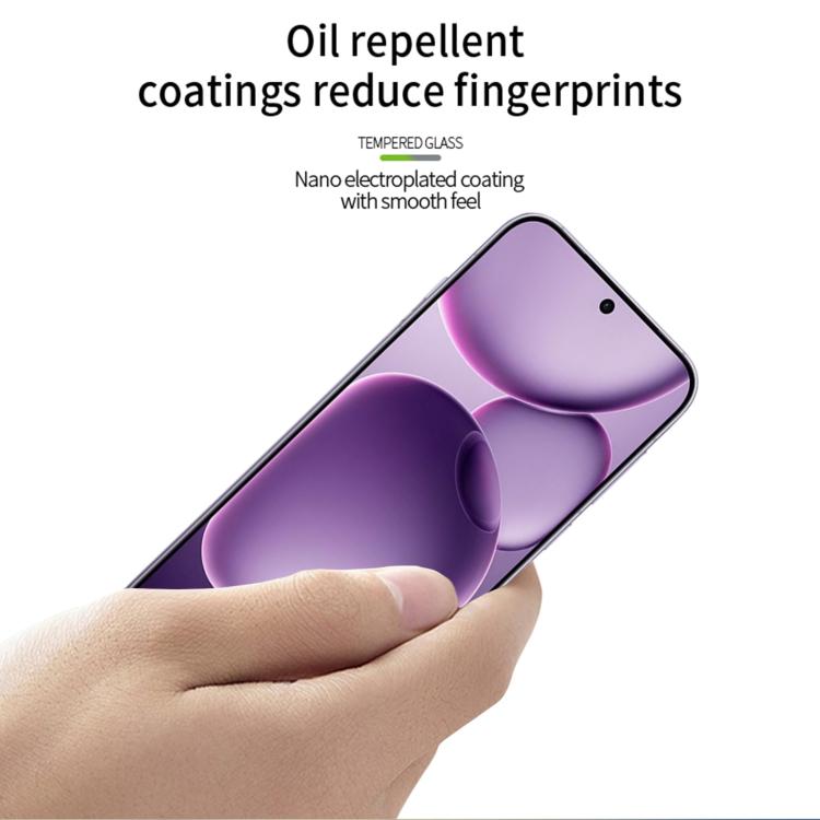 For OPPO Find X8s+ MOFI 9H 3D Explosion-proof Curved Screen Tempered Glass Film - Black