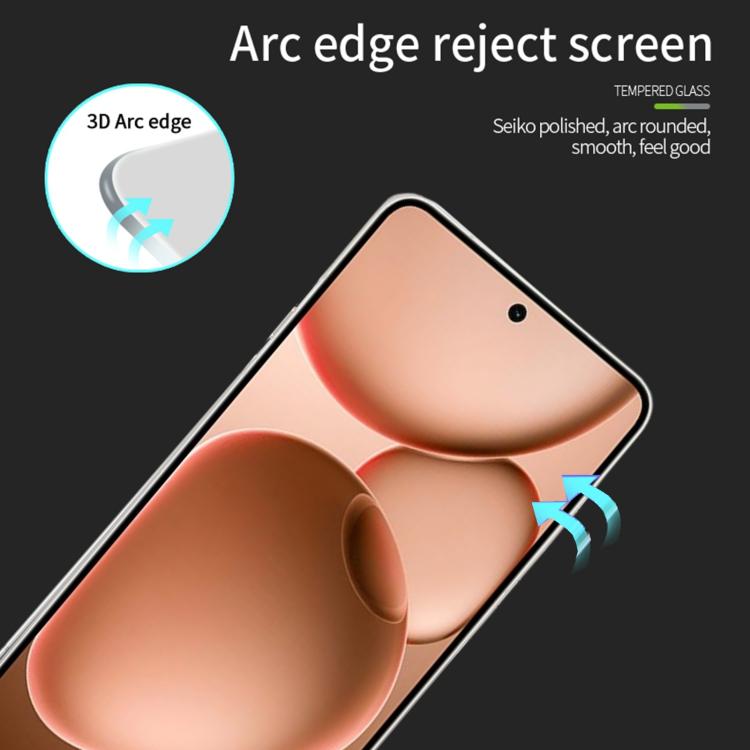For OPPO Find X8 Ultra Unlock MOFI 9H 3D Explosion-proof Curved Screen Tempered Glass Film - Black
