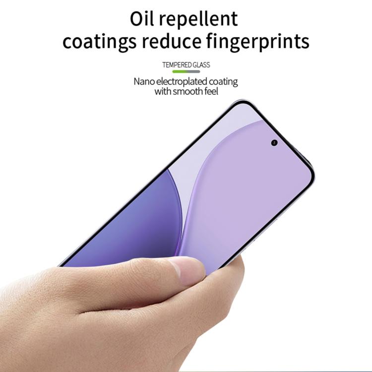 For OPPO Reno14 Pro MOFI 9H 3D Explosion-proof Curved Screen Tempered Glass Film - Black