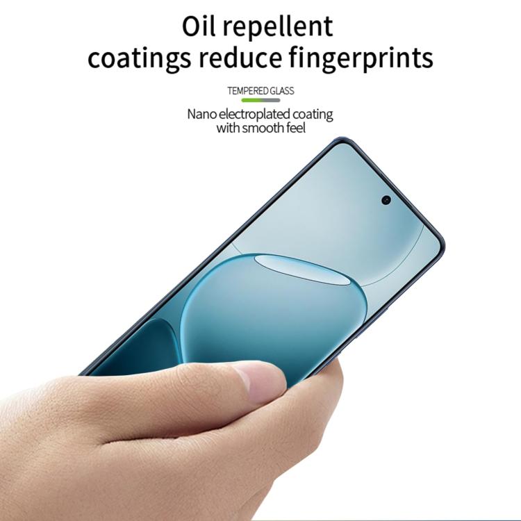 For OPPO A6 GT / A6 Max MOFI 9H 3D Explosion-proof Curved Screen Tempered Glass Film - Black