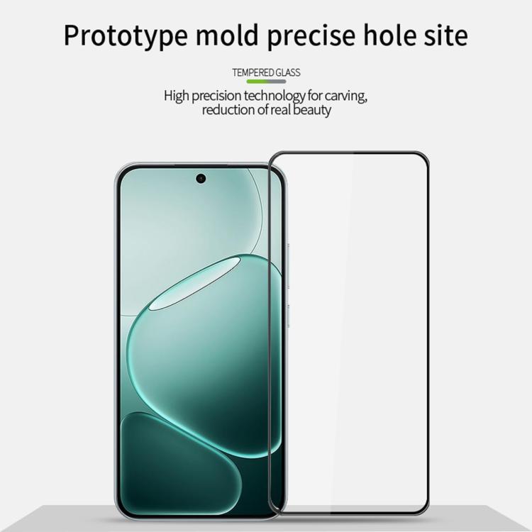 For OPPO A6 Pro 4G / 5G MOFI 9H 3D Explosion-proof Curved Screen Tempered Glass Film - Black