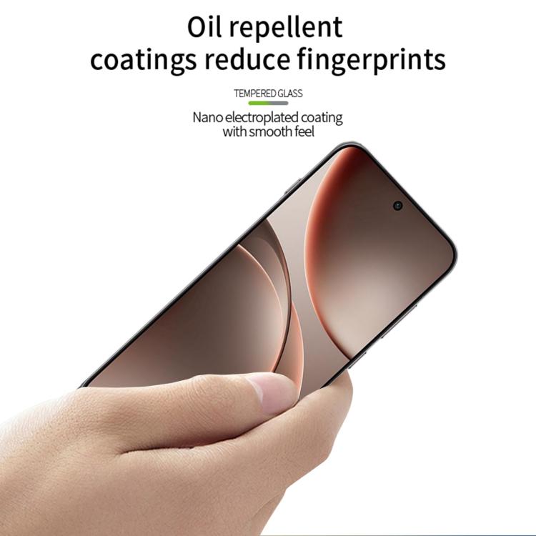 For OPPO Find X9 Unlock MOFI 9H 3D Explosion-proof Curved Screen Tempered Glass Film - Black