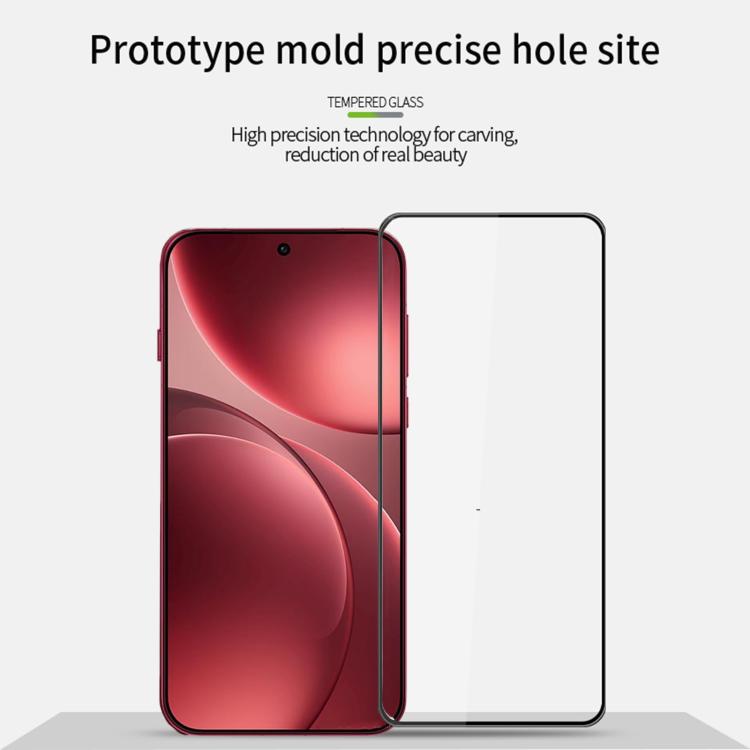 For OPPO Find X9 Pro Unlock MOFI 9H 3D Explosion-proof Curved Screen Tempered Glass Film - Black