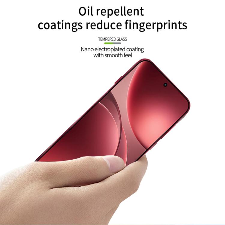 For OPPO Find X9 Pro Unlock MOFI 9H 3D Explosion-proof Curved Screen Tempered Glass Film - Black