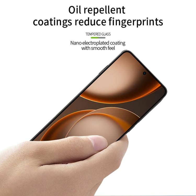 For OPPO Find X9 Ultra MOFI 9H 3D Explosion-proof Curved Screen Tempered Glass Film - Black