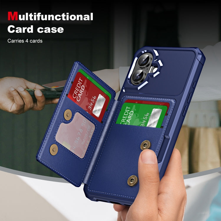 For iPhone 16 Plus ENKAY Hat-Prince Card Slot Wallet TPU Back Leather Phone Case with Lens Film