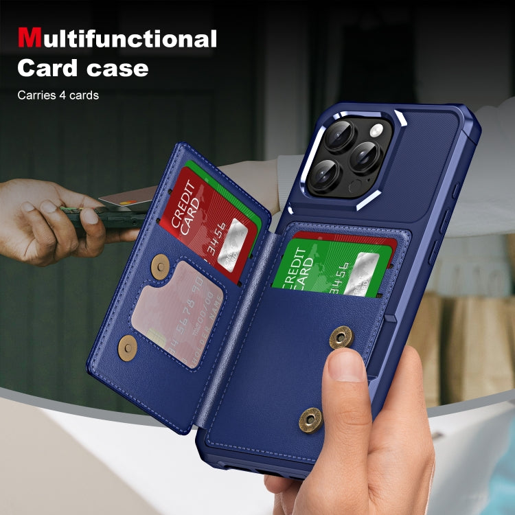 For iPhone 14 Pro Max ENKAY Hat-Prince Card Slot Wallet TPU Back Leather Phone Case with Lens Film