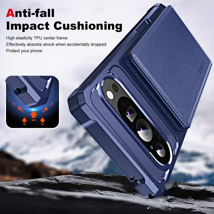 For Google Pixel 9 / 9 Pro ENKAY Hat-Prince Card Slot Wallet TPU Back Leather Phone Case with Lens Film