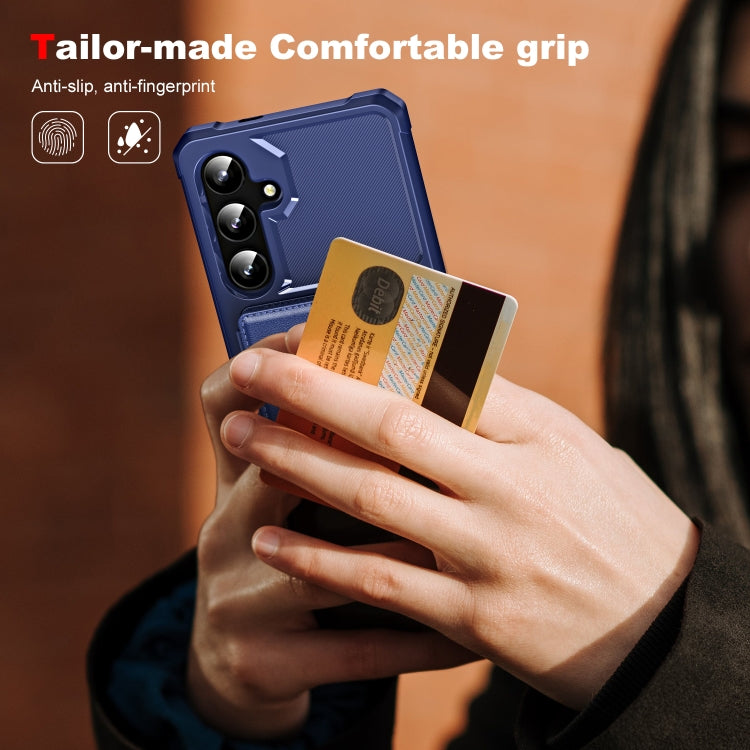 For Samsung Galaxy S24+ 5G ENKAY Hat-Prince Card Slot Wallet TPU Back Leather Phone Case with Lens Film