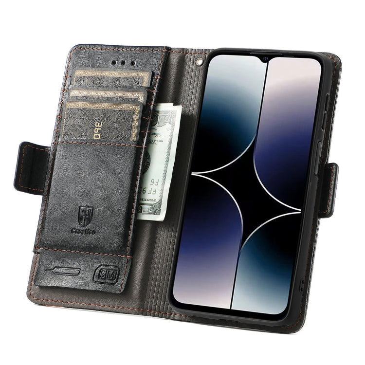 For vivo Y37 CaseNeo Splicing Dual Magnetic Buckle Leather Phone Case