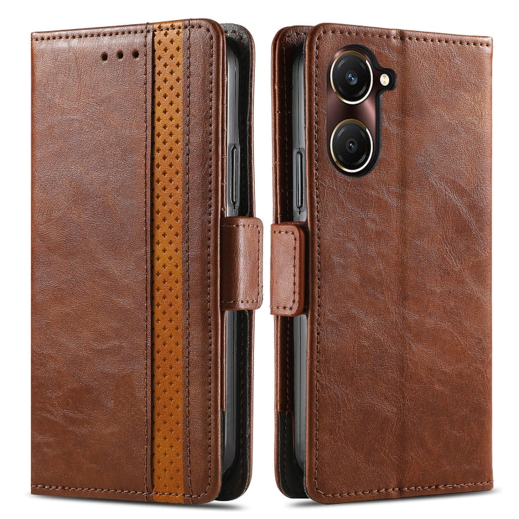For vivo Y37 CaseNeo Splicing Dual Magnetic Buckle Leather Phone Case