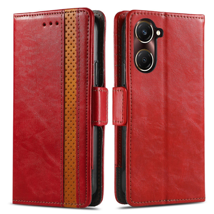 For vivo Y37 CaseNeo Splicing Dual Magnetic Buckle Leather Phone Case