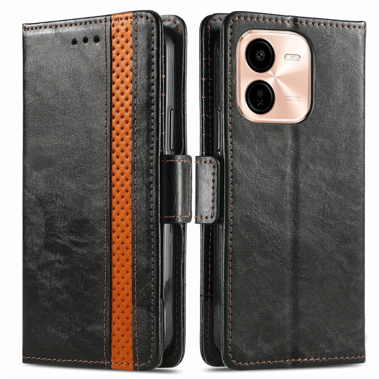 For vivo Y37 Pro CaseNeo Splicing Dual Magnetic Buckle Leather Phone Case