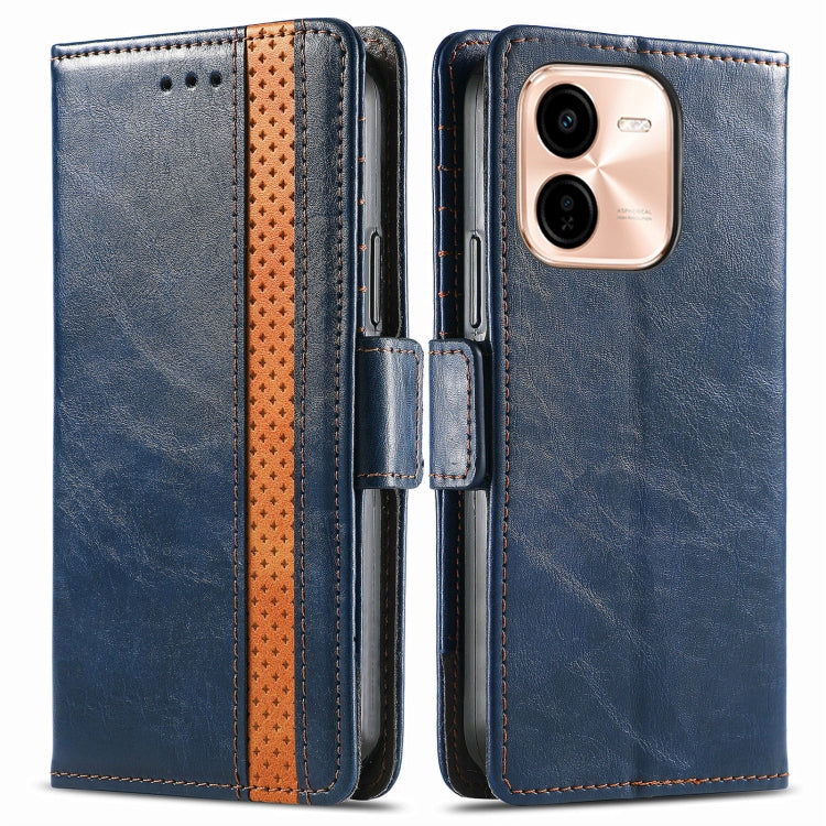 For vivo Y37 Pro CaseNeo Splicing Dual Magnetic Buckle Leather Phone Case