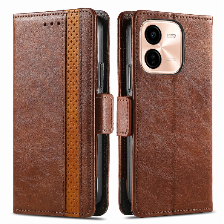 For vivo Y37 Pro CaseNeo Splicing Dual Magnetic Buckle Leather Phone Case