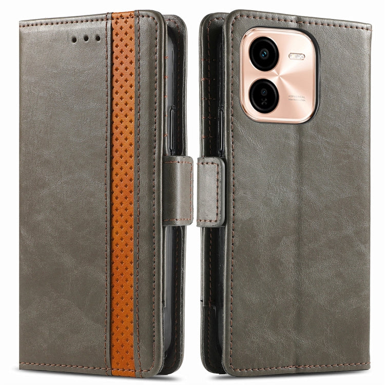 For vivo Y37 Pro CaseNeo Splicing Dual Magnetic Buckle Leather Phone Case