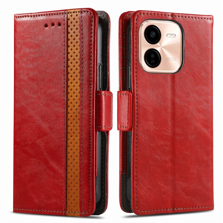 For vivo Y37 Pro CaseNeo Splicing Dual Magnetic Buckle Leather Phone Case