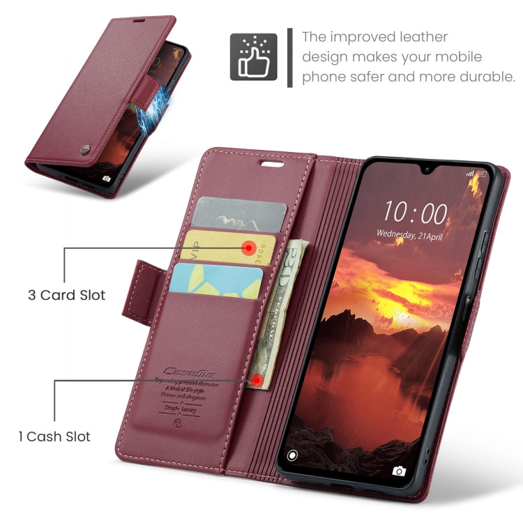 For Redmi 14C CaseMe 023 Butterfly Buckle Litchi Texture RFID Anti-theft Leather Phone Case