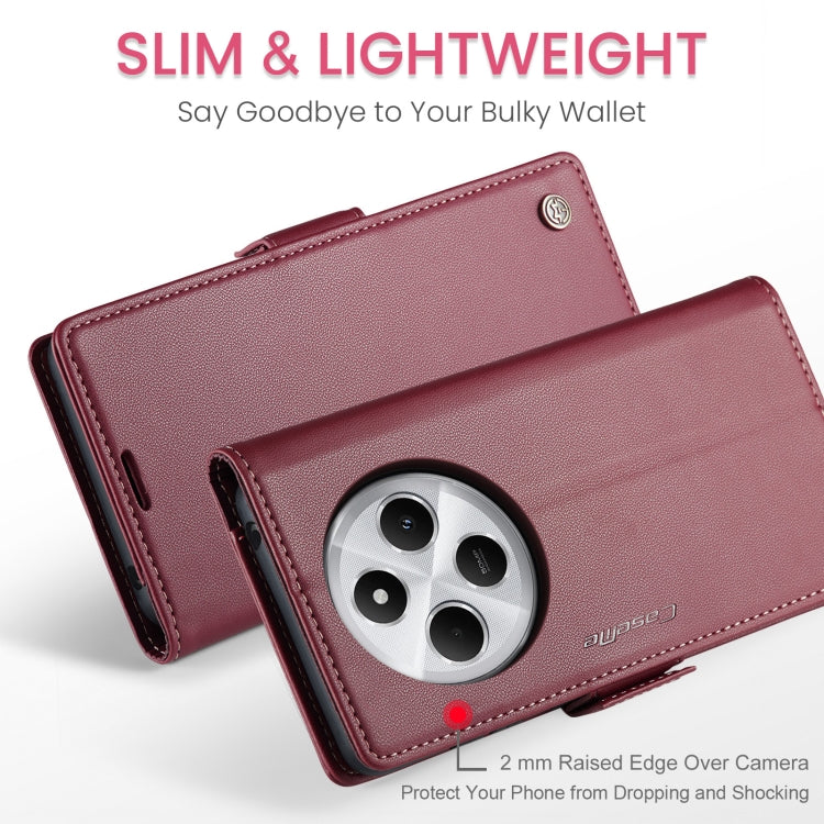 For Redmi 14C CaseMe 023 Butterfly Buckle Litchi Texture RFID Anti-theft Leather Phone Case