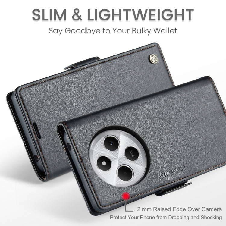 For Redmi 14C CaseMe 023 Butterfly Buckle Litchi Texture RFID Anti-theft Leather Phone Case
