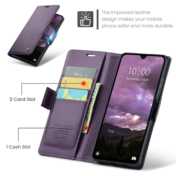 For Redmi 14C CaseMe 023 Butterfly Buckle Litchi Texture RFID Anti-theft Leather Phone Case