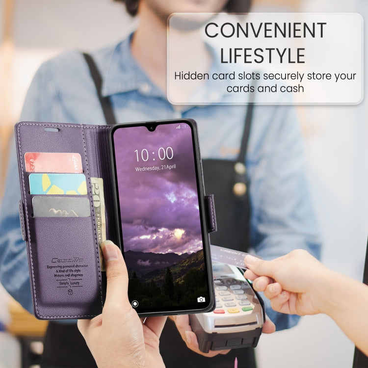 For Redmi 14C CaseMe 023 Butterfly Buckle Litchi Texture RFID Anti-theft Leather Phone Case