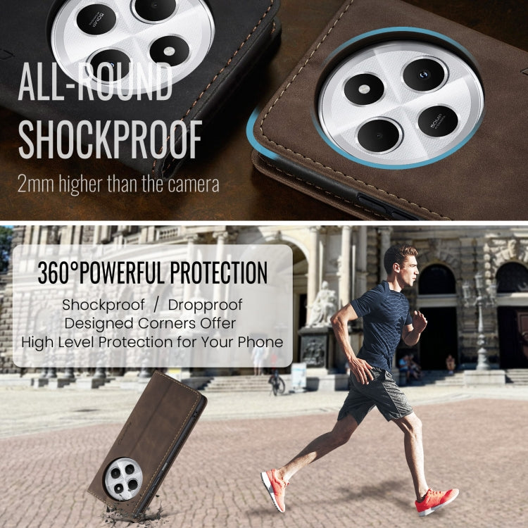 For Redmi 14C CaseMe 013 Multifunctional Horizontal Flip Leather Phone Case