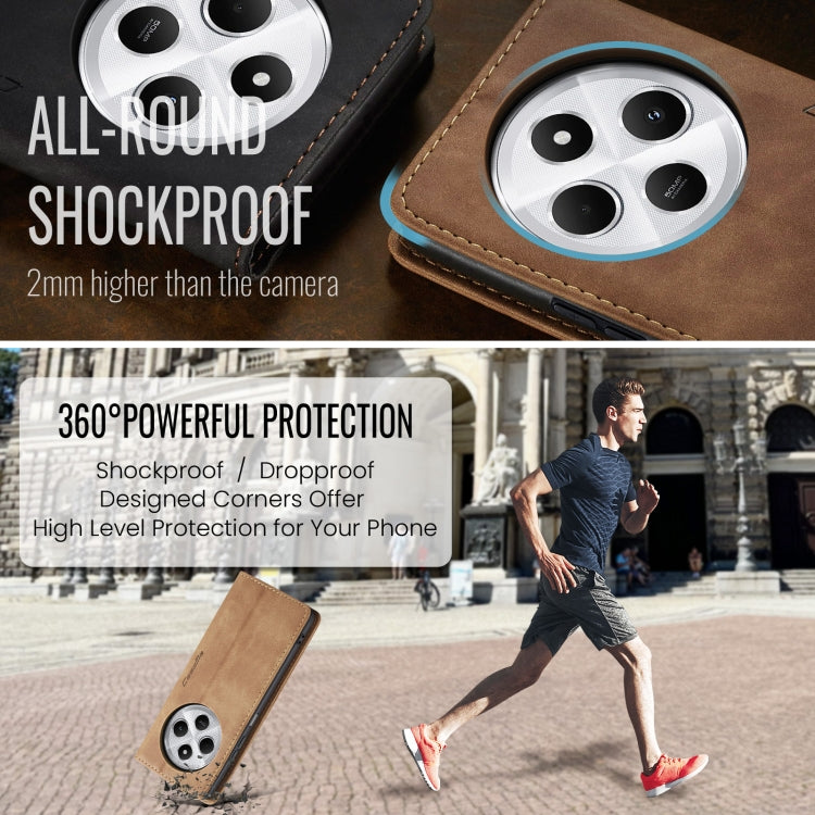 For Redmi 14C CaseMe 013 Multifunctional Horizontal Flip Leather Phone Case