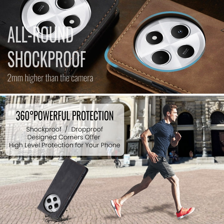 For Redmi 14C CaseMe 013 Multifunctional Horizontal Flip Leather Phone Case