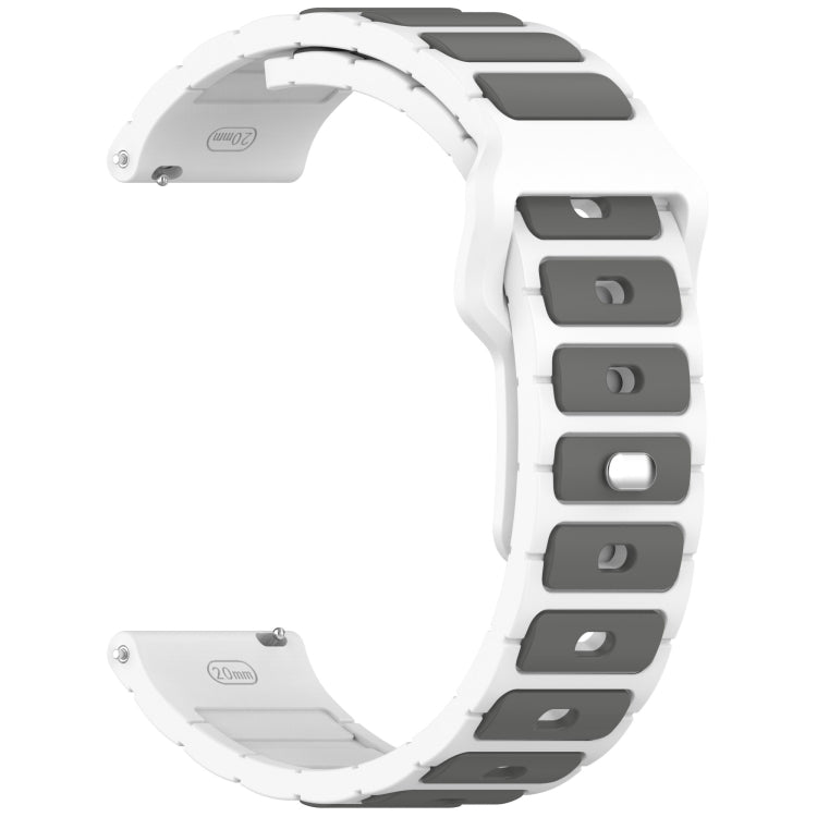 For Huawei Watch 22mm Two Color I-Shaped Silicone Watch Band