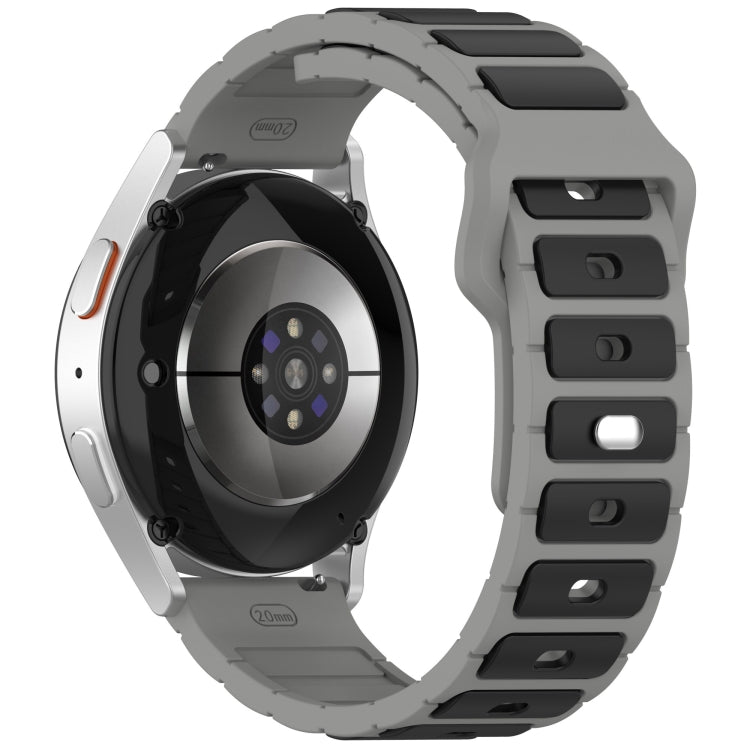 For Amazfit Bip 5 / GTR 4 / GTR 3 Flat Head Dual Color 22mm Quick Release Silicone Watch Band