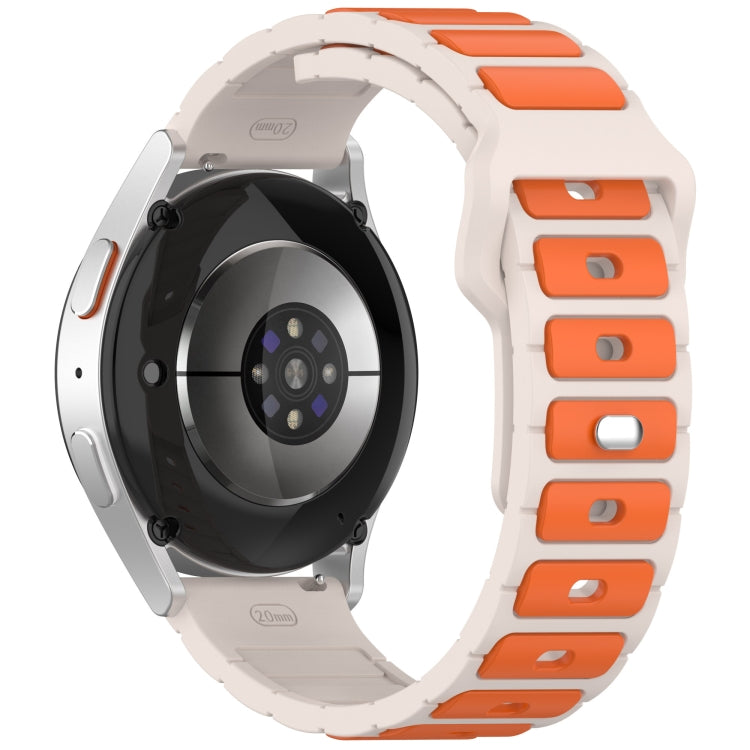 For Amazfit Bip 5 / GTR 4 / GTR 3 Flat Head Dual Color 22mm Quick Release Silicone Watch Band