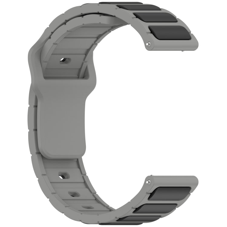 For Amazfit Active / GTR Mini / Bip 3 Flat Head Dual Color 20mm Quick Release Silicone Watch Band